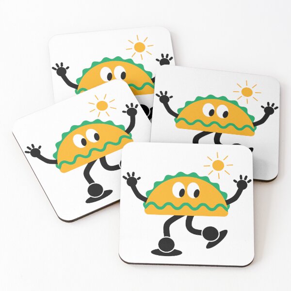 Item preview, Dancing Taco Character Under Sunny Sky - Fun Illustration designed and sold by Inklyst.