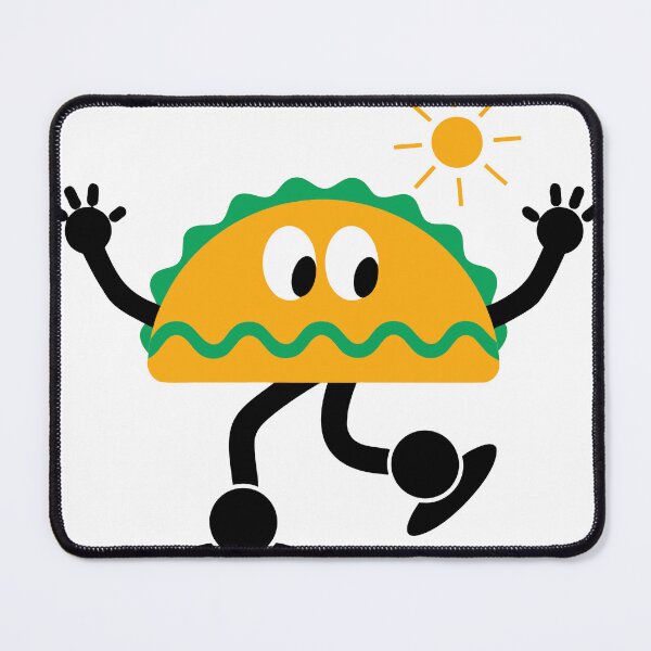 Item preview, Dancing Taco Character Under Sunny Sky - Fun Illustration designed and sold by Inklyst.