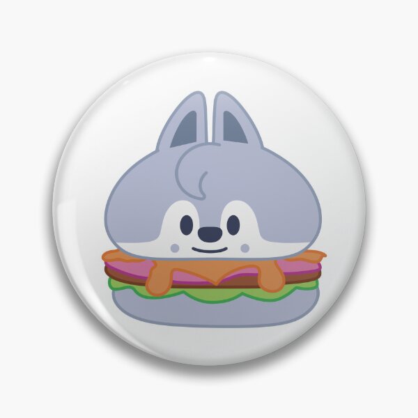 Item preview, SKZOO Wolf Chan hamburger - SKZOO EVERYWHERE ALL AROUND THE WORLD in North America designed and sold by 0627june.