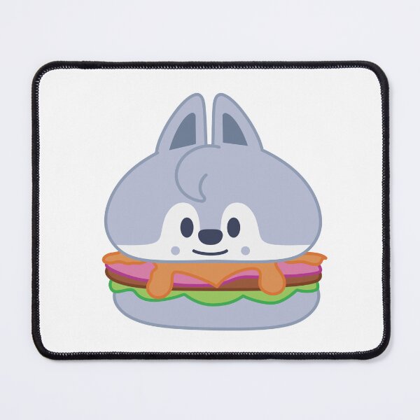 Item preview, SKZOO Wolf Chan hamburger - SKZOO EVERYWHERE ALL AROUND THE WORLD in North America designed and sold by 0627june.