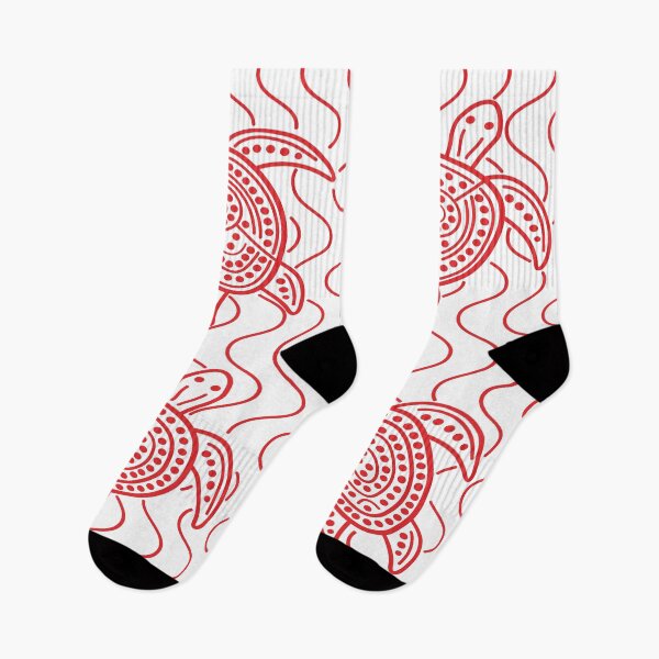 Item preview, Aboriginal Turtle Art (red) designed and sold by TeesofAuss.