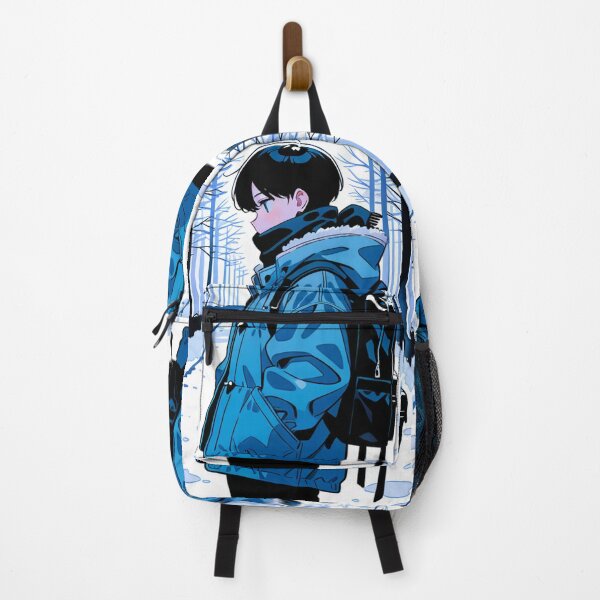 Item preview, Fashion - Man in Blue Parka Jacket Face Scarf Streetwear Anime Variant 5 designed and sold by AnimeShin.