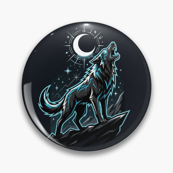 Item preview, Wolf Howling at the Moon, Wild Spirit designed and sold by QuirkySpark.