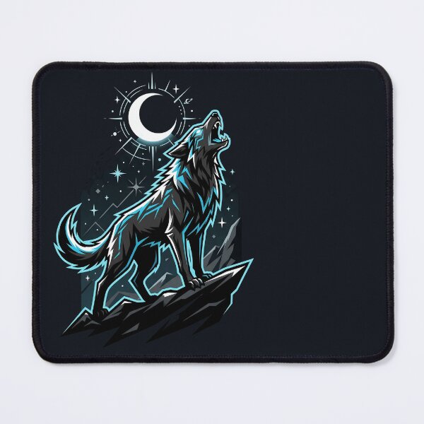 Item preview, Wolf Howling at the Moon, Wild Spirit designed and sold by QuirkySpark.