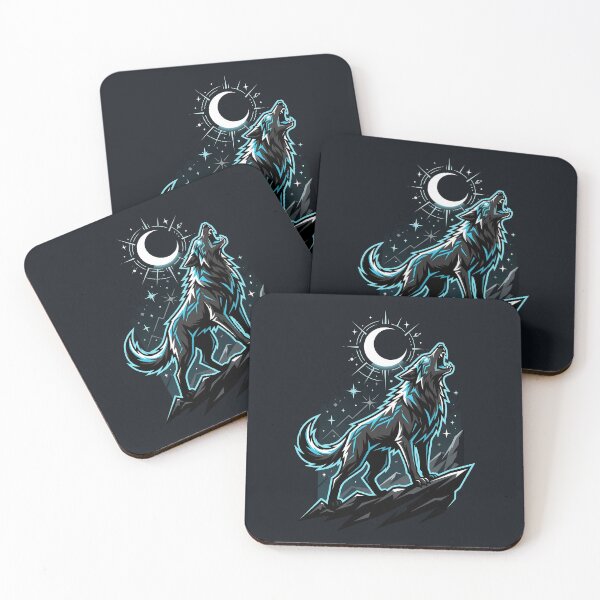 Item preview, Wolf Howling at the Moon, Wild Spirit designed and sold by QuirkySpark.
