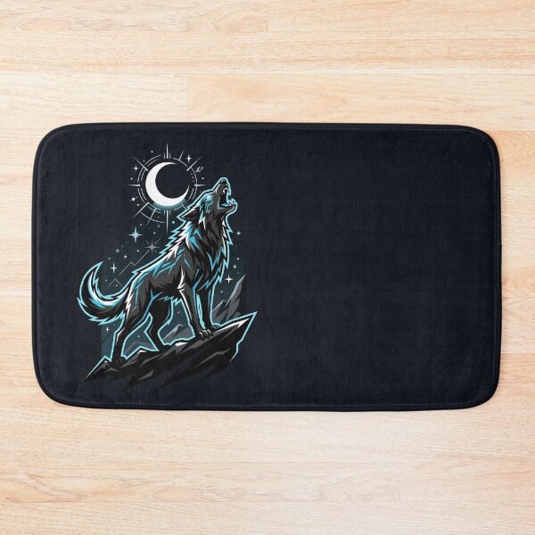 Item preview, Wolf Howling at the Moon, Wild Spirit designed and sold by QuirkySpark.