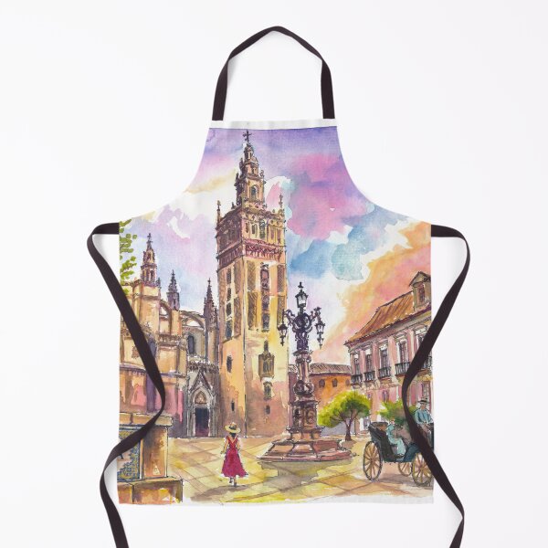 Item preview, Golden Seville Light Beneath Oranges Lemons and Historic Giralda designed and sold by artshop77.