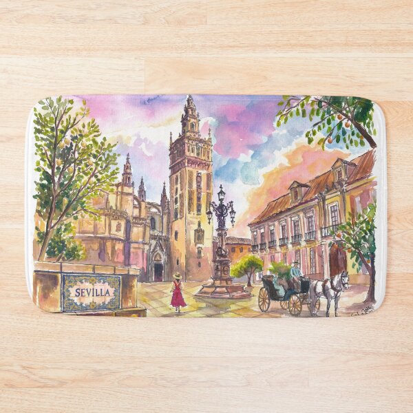Item preview, Golden Seville Light Beneath Oranges Lemons and Historic Giralda designed and sold by artshop77.