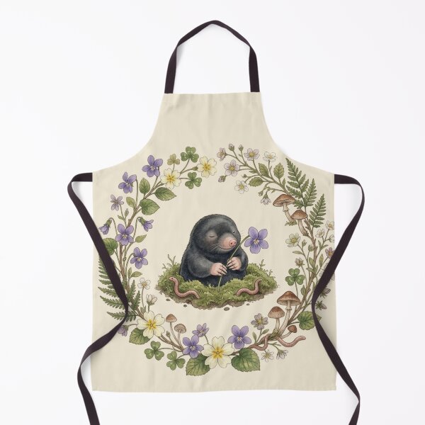 Item preview, Mole Violet Botanical Cottagecore Watercolor Print designed and sold by CalmCapy Co.