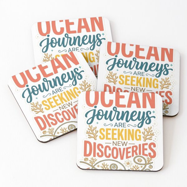 Item preview, Ocean Journeys Are Seeking New Discoveries Sticker - Retro Nautical Typography designed and sold by zakman02.