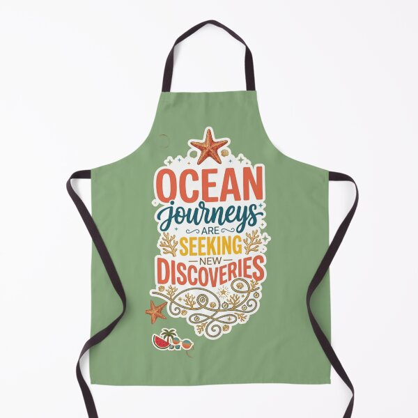 Item preview, Ocean Journeys Are Seeking New Discoveries Sticker - Retro Nautical Typography designed and sold by zakman02.