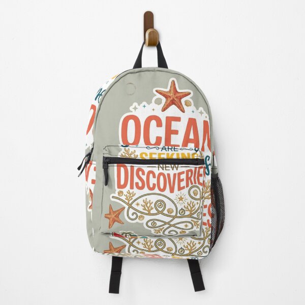 Item preview, Ocean Journeys Are Seeking New Discoveries Sticker - Retro Nautical Typography designed and sold by zakman02.