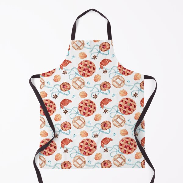 Item preview, Watercolor Bakery Pattern designed and sold by Sasha Zinch Design.