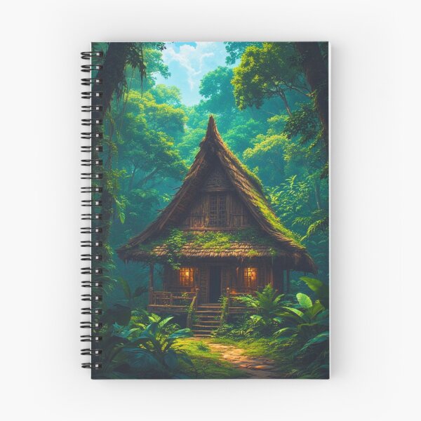 Item preview, Silent House in the Tropical Forest designed and sold by ZenGrooves.