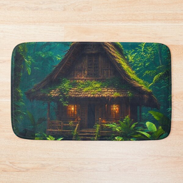 Item preview, Silent House in the Tropical Forest designed and sold by ZenGrooves.