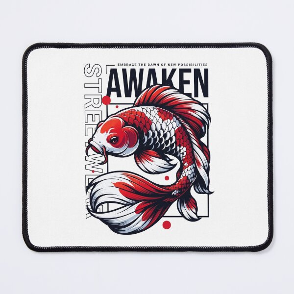 Item preview, AWAKEN - Japanese Long-fin Goldfish Streetwear Art designed and sold by Shopeon Designs.