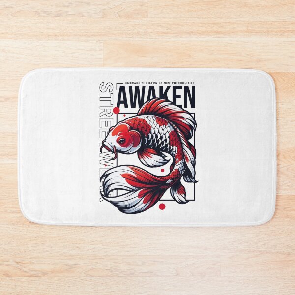 Item preview, AWAKEN - Japanese Long-fin Goldfish Streetwear Art  designed and sold by Shopeon Designs.