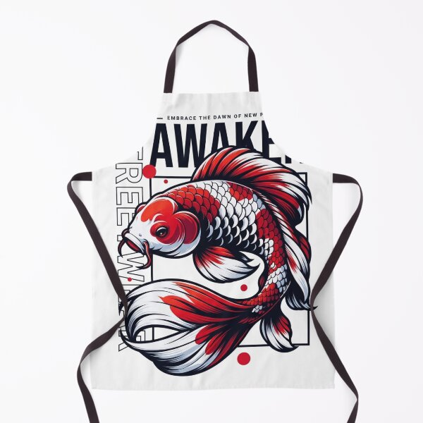 Item preview, AWAKEN - Japanese Long-fin Goldfish Streetwear Art designed and sold by Shopeon Designs.