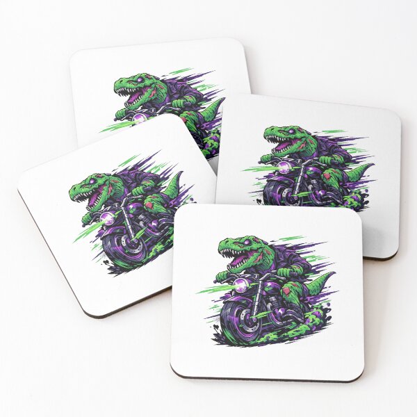 Item preview, Neon T-Rex Biker designed and sold by ChanelBullardra.
