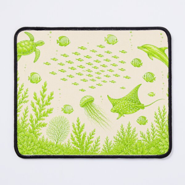 Item preview, Ocean Life Marine Animal Collection | Sea Turtle Dolphin Stingray Aquarium Illustration designed and sold by Hookesmode.