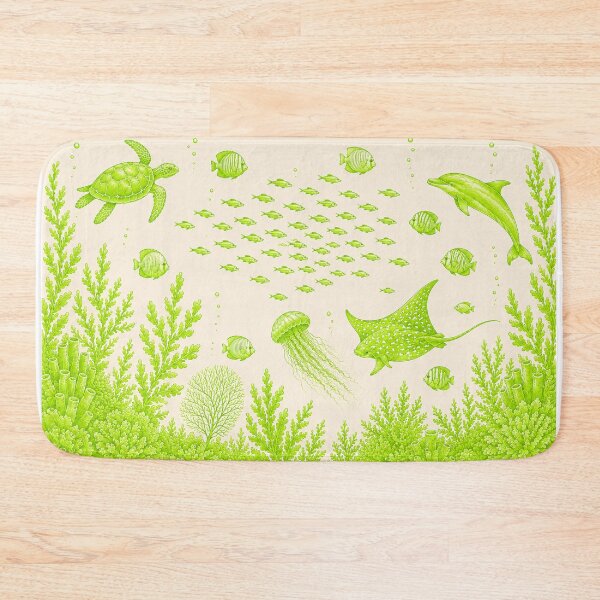 Item preview, Ocean Life Marine Animal Collection | Sea Turtle Dolphin Stingray Aquarium Illustration designed and sold by Hookesmode.