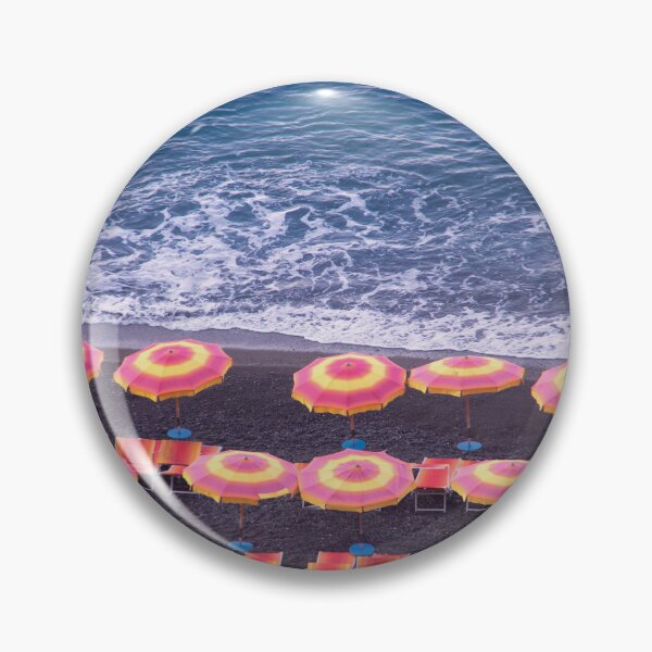 Item preview, View from Positano, Italy | Colorful Beach Umbrellas Along the Amalfi Coast designed and sold by daphsam.