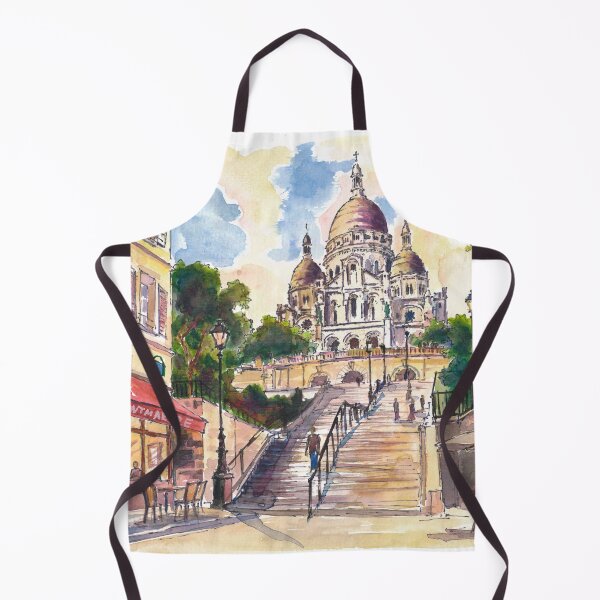 Item preview, Montmartre Paris – Café and Stairway designed and sold by artshop77.
