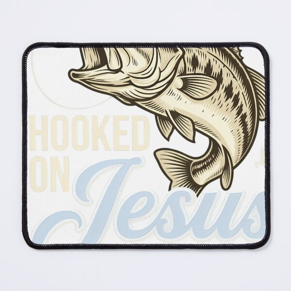 Item preview, Hooked On Jesus Bass Fishing Christian Faith designed and sold by JMDesignHub.