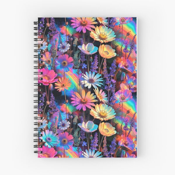 Item preview, Neon Multicolor Vibrant Floral Pattern designed and sold by IntelliMindDesigns.