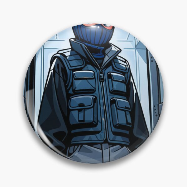Item preview, Fashion - Man in Blue Puffer Vest Balaclava Cargo Streetwear Anime designed and sold by AnimeShin.