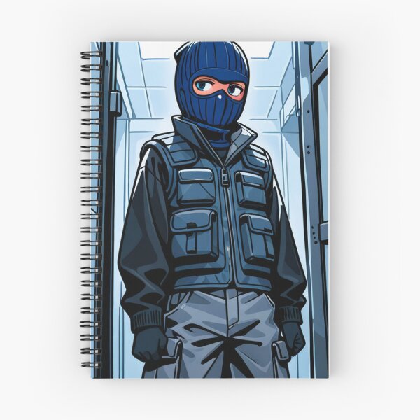 Item preview, Fashion - Man in Blue Puffer Vest Balaclava Cargo Streetwear Anime designed and sold by AnimeShin.