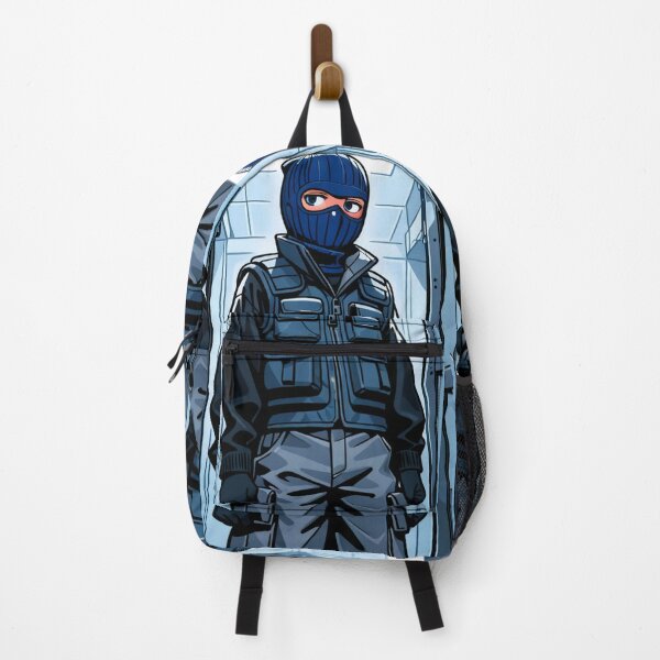 Item preview, Fashion - Man in Blue Puffer Vest Balaclava Cargo Streetwear Anime designed and sold by AnimeShin.
