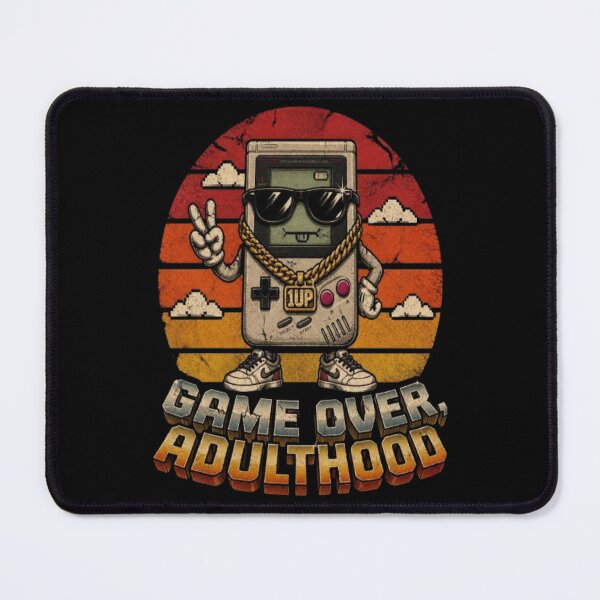 Item preview, Funny Sarcastic Vintage Retro 70s Groovy 90s Bootleg Gaming Game Over T-Shirt designed and sold by ElkasDesign.