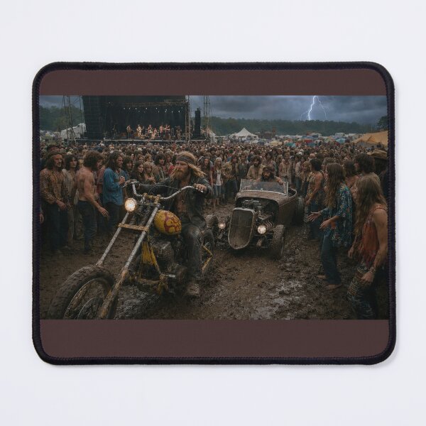 Item preview, Woodstock Riders Mud Music & Freedom 1969 designed and sold by VERYOLDROAD BY AXTON BROWNING .