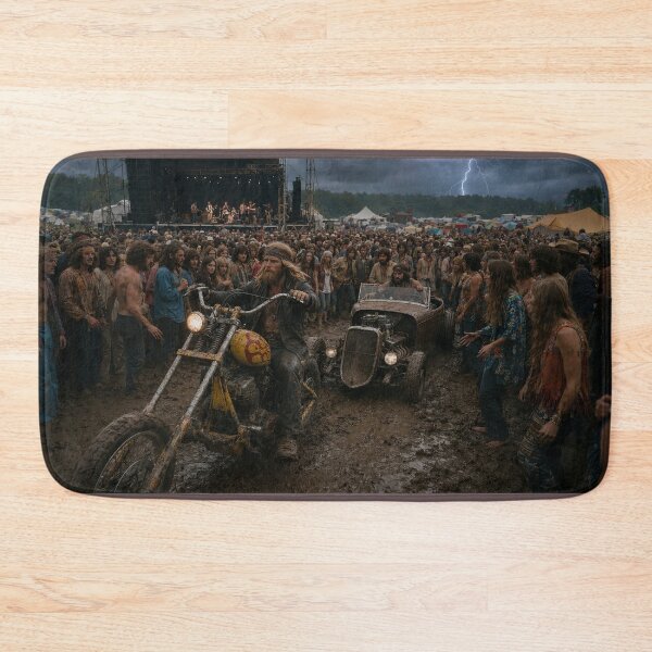 Item preview, Woodstock Riders Mud Music & Freedom 1969 designed and sold by VERYOLDROAD BY AXTON BROWNING .