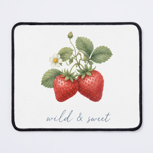 Item preview, Wild and Sweet Strawberry Botanical Cottagecore Illustration designed and sold by Backsay.