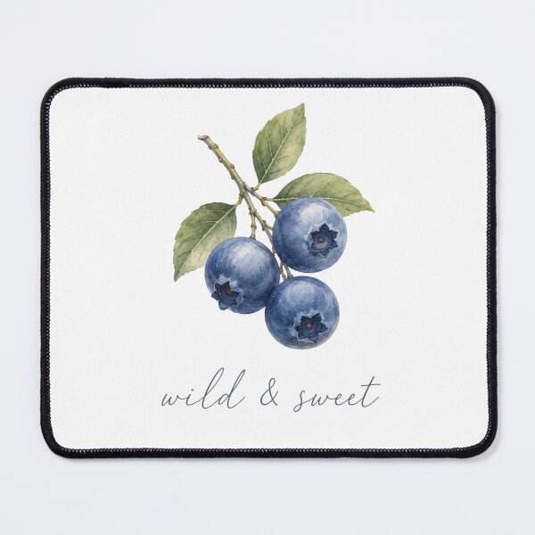 Item preview, Wild and Sweet Blueberry Botanical Watercolor Graphic designed and sold by Backsay.
