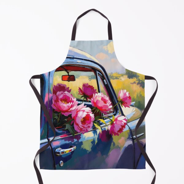 Item preview, Peonies in the car window designed and sold by PrintLabStudio.