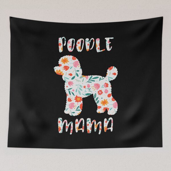 Item preview, Poodle Mama Floral Dog Lover designed and sold by HandicraftArt.
