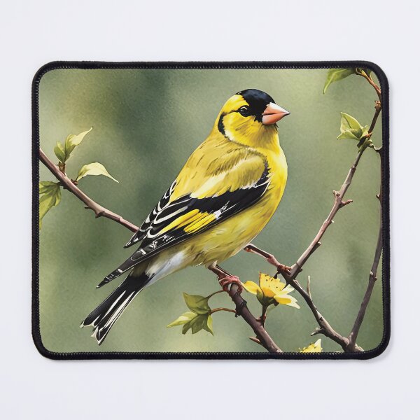 Item preview, American Goldfinch Watercolor Wildlife Bird Art designed and sold by MaverlyShop.