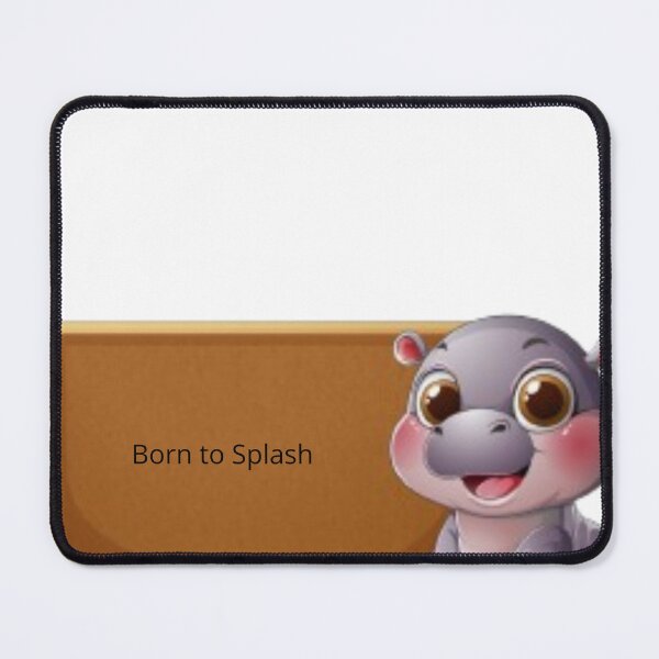 Item preview, Cute Baby Hippo Cartoon Illustration designed and sold by ZazuCo.