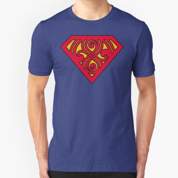 Last Son Of Gallifrey - Red & Yellow Slim Fit T-Shirt