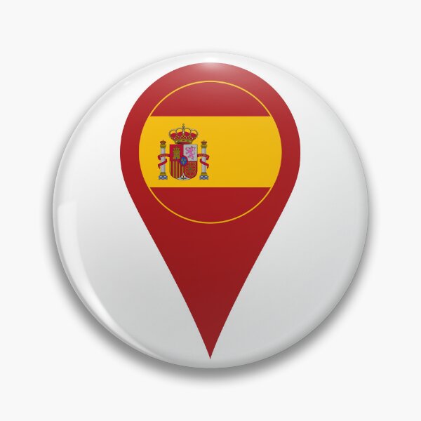 Item preview, Spain Flag Location Pin Map Marker | Spanish Destination GPS  designed and sold by NTGUILTY.