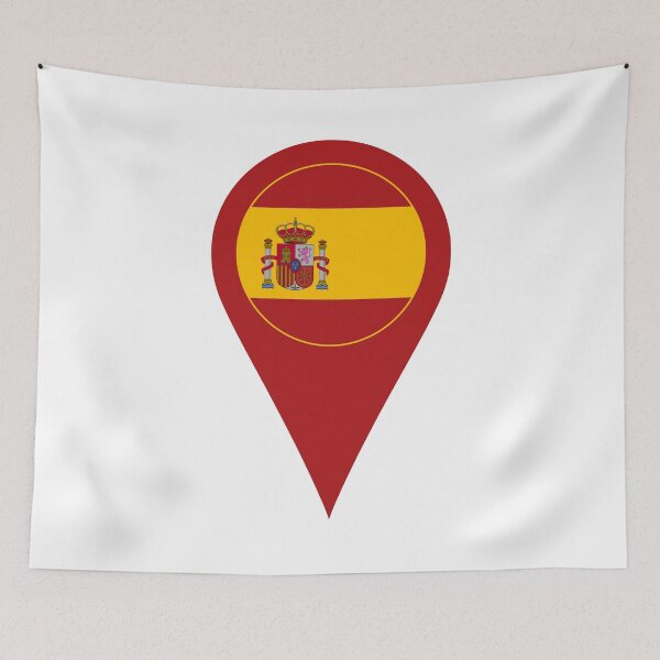 Item preview, Spain Flag Location Pin Map Marker | Spanish Destination GPS  designed and sold by NTGUILTY.