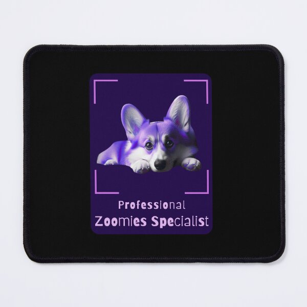 Item preview, Professional Zoomies Specialist - Funny Purple Corgi Dog Design designed and sold by PatykArt.