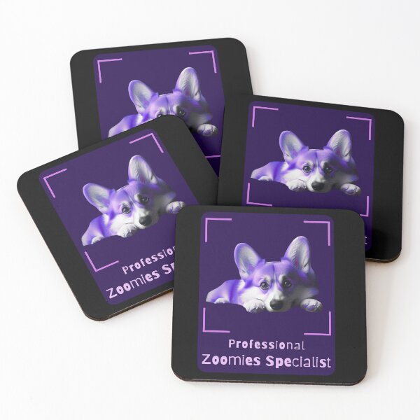 Item preview, Professional Zoomies Specialist - Funny Purple Corgi Dog Design designed and sold by PatykArt.