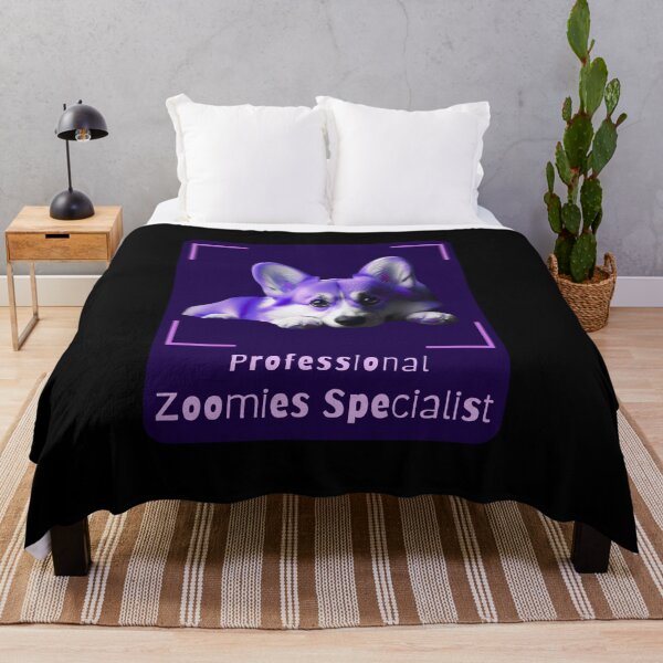 Item preview, Professional Zoomies Specialist - Funny Purple Corgi Dog Design designed and sold by PatykArt.
