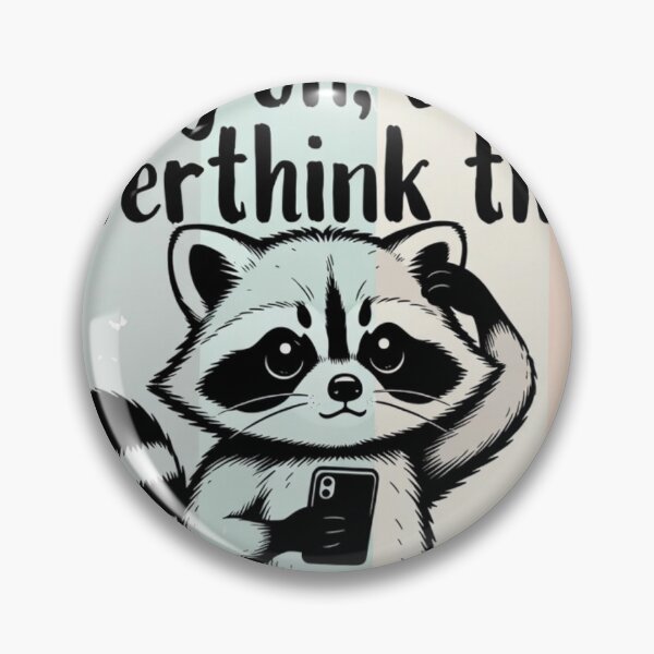 Item preview, Hang On Let Me Overthink This Funny Raccoon Design | Cute Anxiety Humor Gift designed and sold by GalleryPeak.