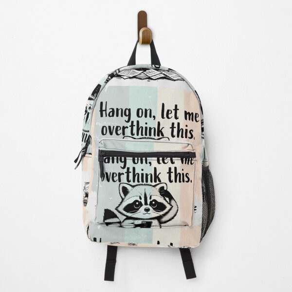 Item preview, Hang On Let Me Overthink This Funny Raccoon Design | Cute Anxiety Humor Gift designed and sold by GalleryPeak.