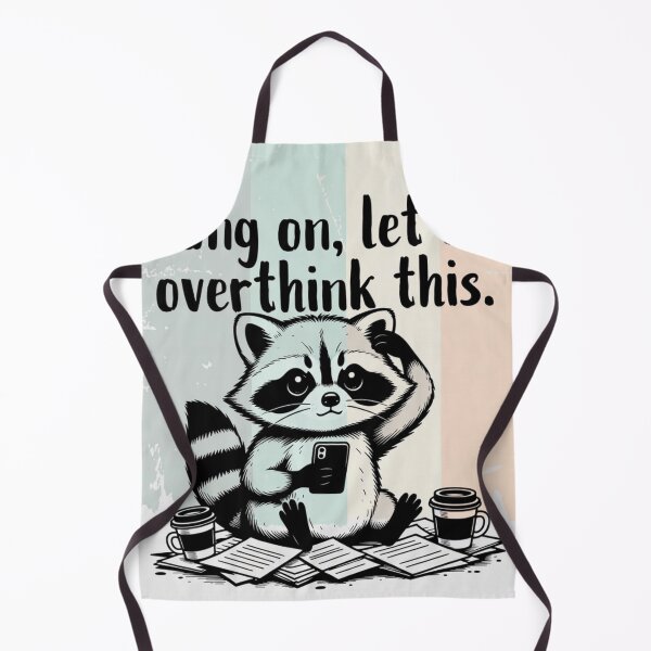 Item preview, Hang On Let Me Overthink This Funny Raccoon Design | Cute Anxiety Humor Gift designed and sold by GalleryPeak.